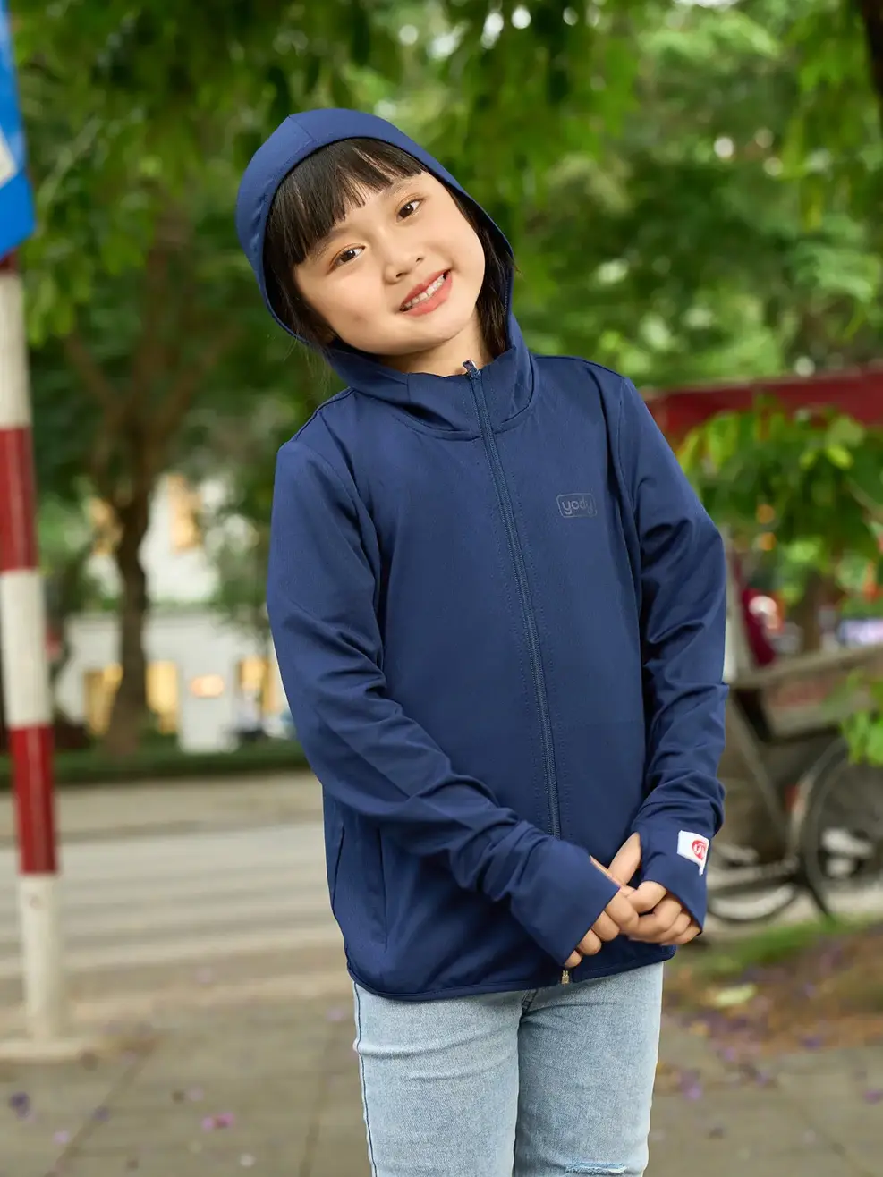 Aó chống nắng kid điều hoà - Tím than - 4