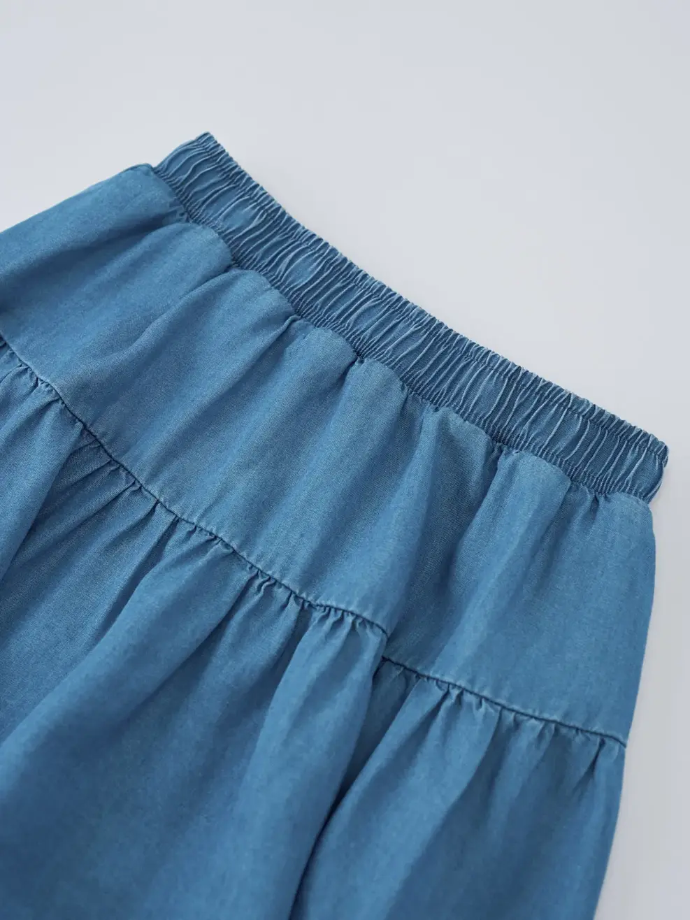 Chân Váy Kid Nữ Denim Ngắn Xoè - Màu chàm 003 - 6-7