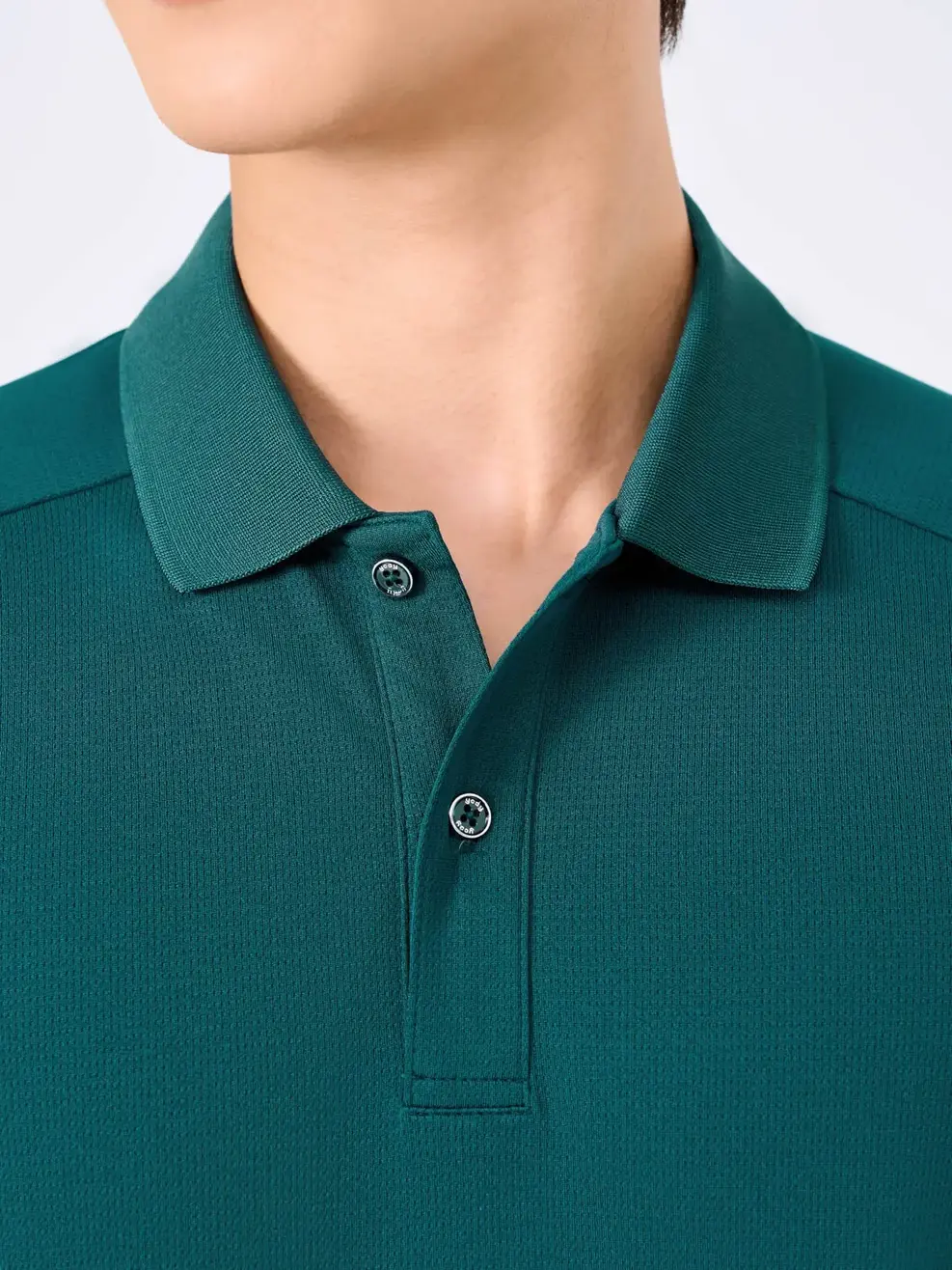 Polo Nam Yody Sport Tay Raglan Xẻ Tà - Xanh - M