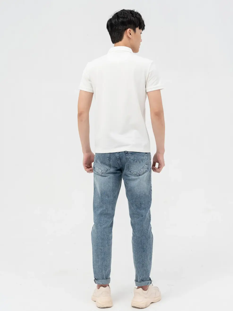 Polo nam 86 - Trắng - 4XL
