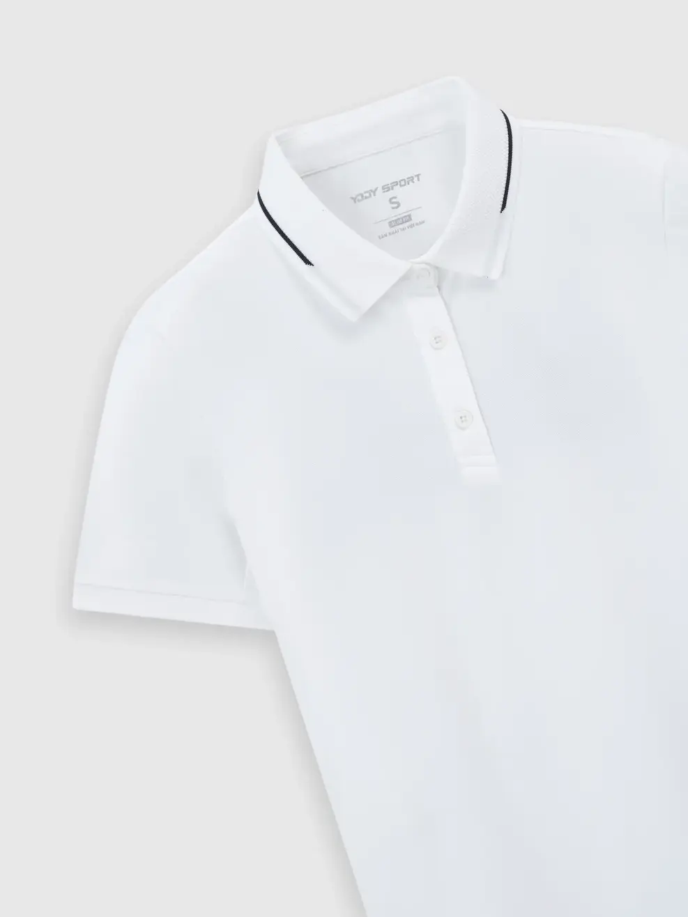 Áo Polo Thể Thao Nữ Cool Fx Phối Bo - Trắng 001 - XS