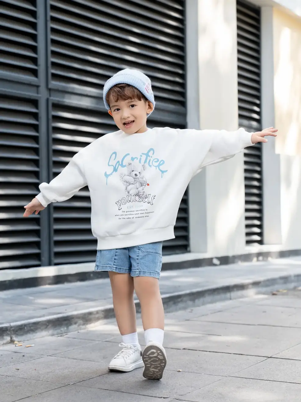 Áo gia đình in gấu - Trắng - 2