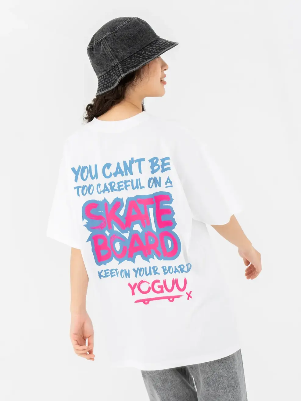 T-shirt Yoguu Skate Board - Trắng 1 - 1