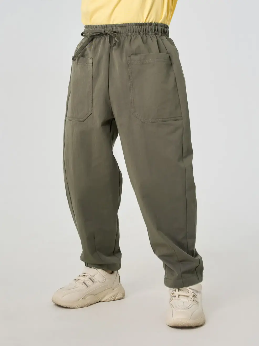 Quần Dài Túi Ốp Trước - RÊU ĐẬM - 2-3