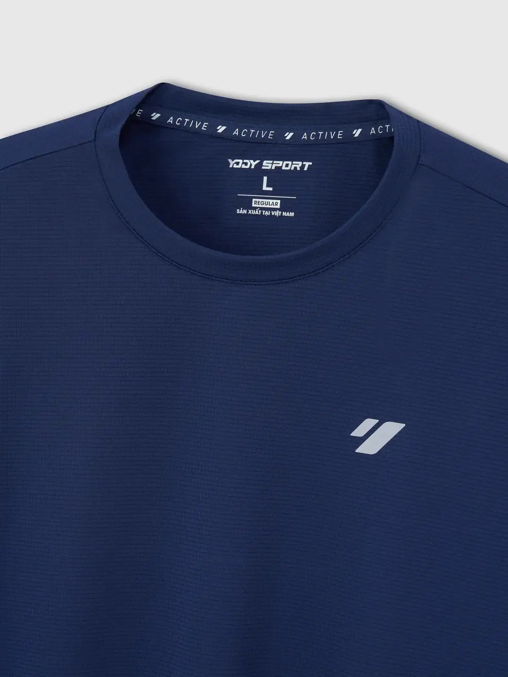 Áo Phông Thể Thao Regular Phối Sườn  - Navy 008 - M