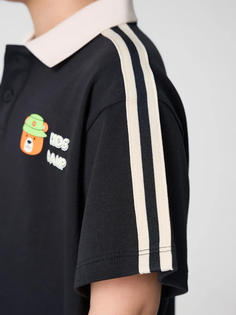 Polo Kid Camp - Đen - 2-3