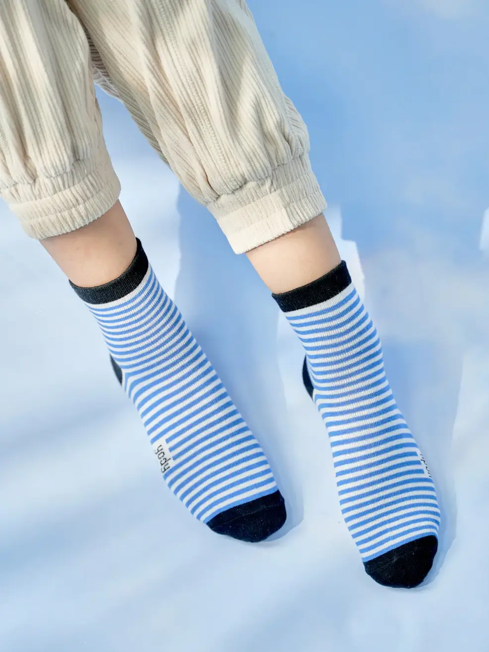 Tất Trẻ Em Phối Kẻ Nhỏ - Xanh da trời - 2-3