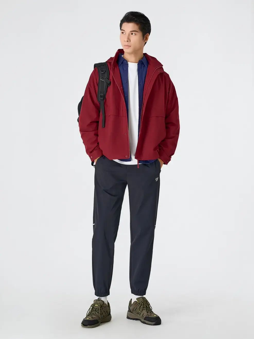 Áo Khoác Gió Nam 4c Plus Dáng Suông - ĐỎ 045 - M