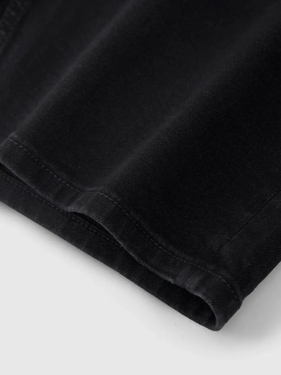 Quần Short Jeans Nam Regular Black Wash - Đen 011 - 28