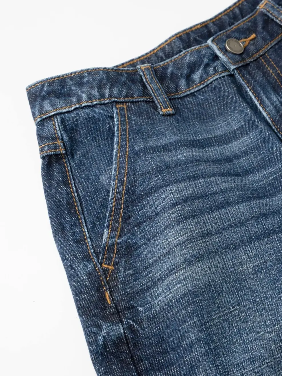 Quần Jeans Gai Xanh Ống Suông Vặn - Màu chàm 001 - 26