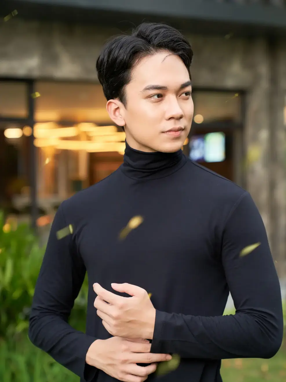 Áo Giữ Nhiệt Cổ Lọ - Đen - M