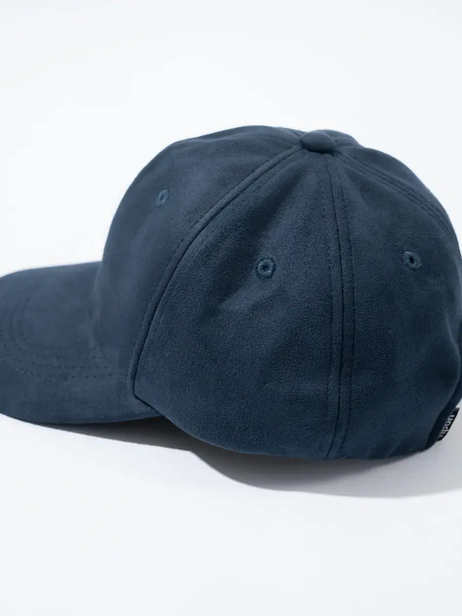 Mũ Nam Trơn Vải Da Lộn - Xanh đen