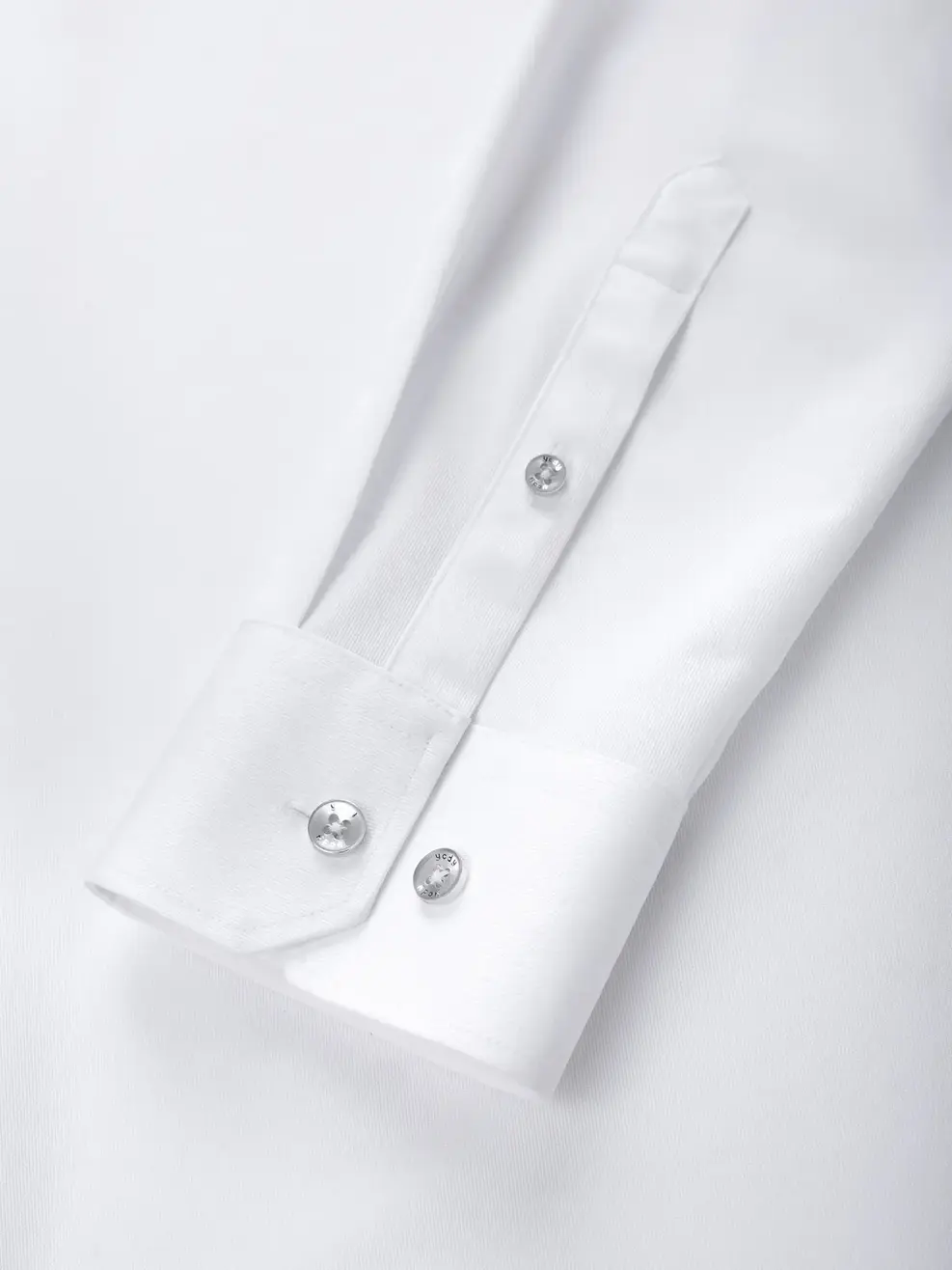 Áo Sơ-mi nam cơ bản cổ dựng phom Slim Fit - White 004 - M