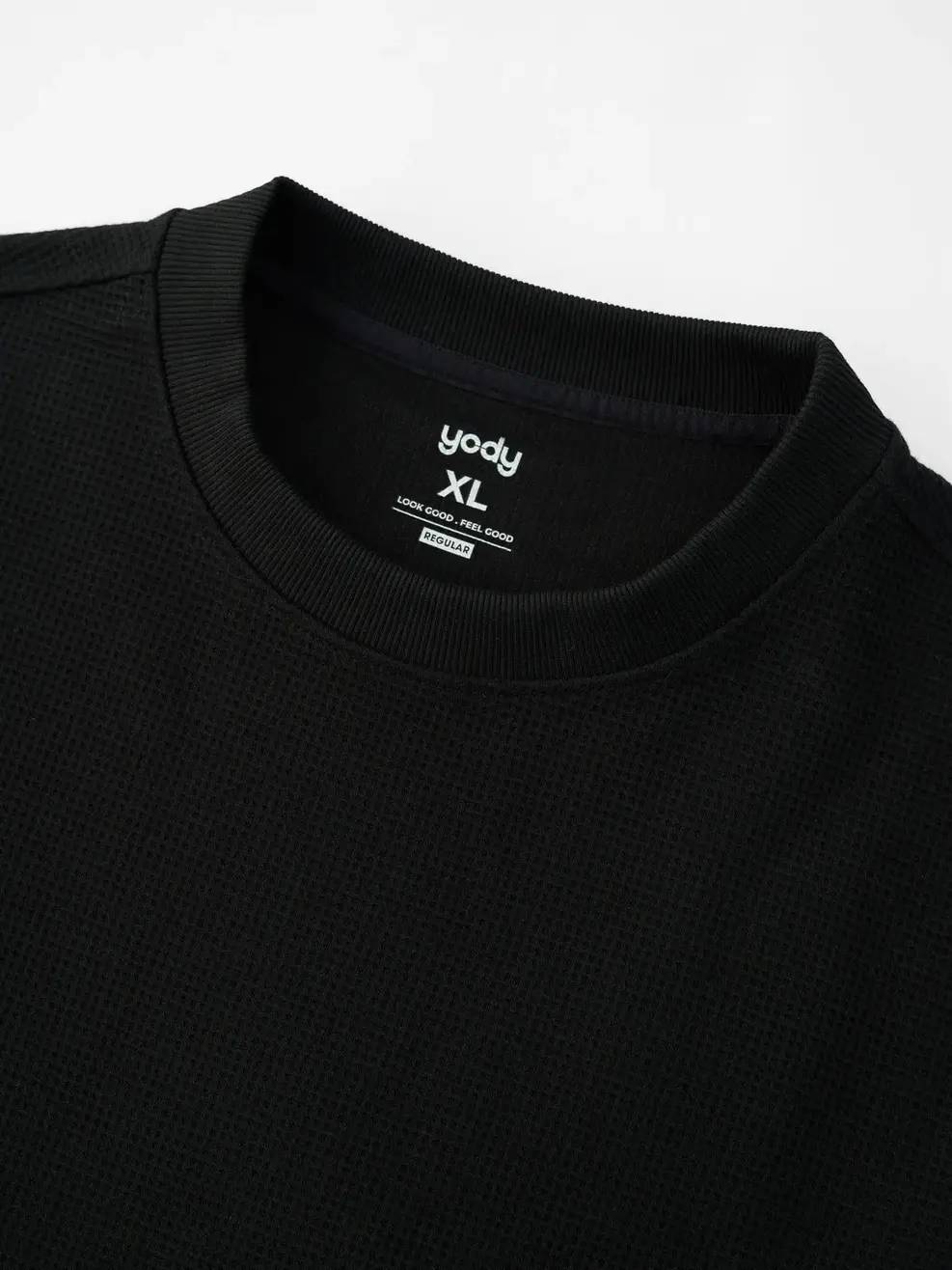 Áo Nỉ Nam Vải Hiệu Ứng - ĐEN 002 - XL