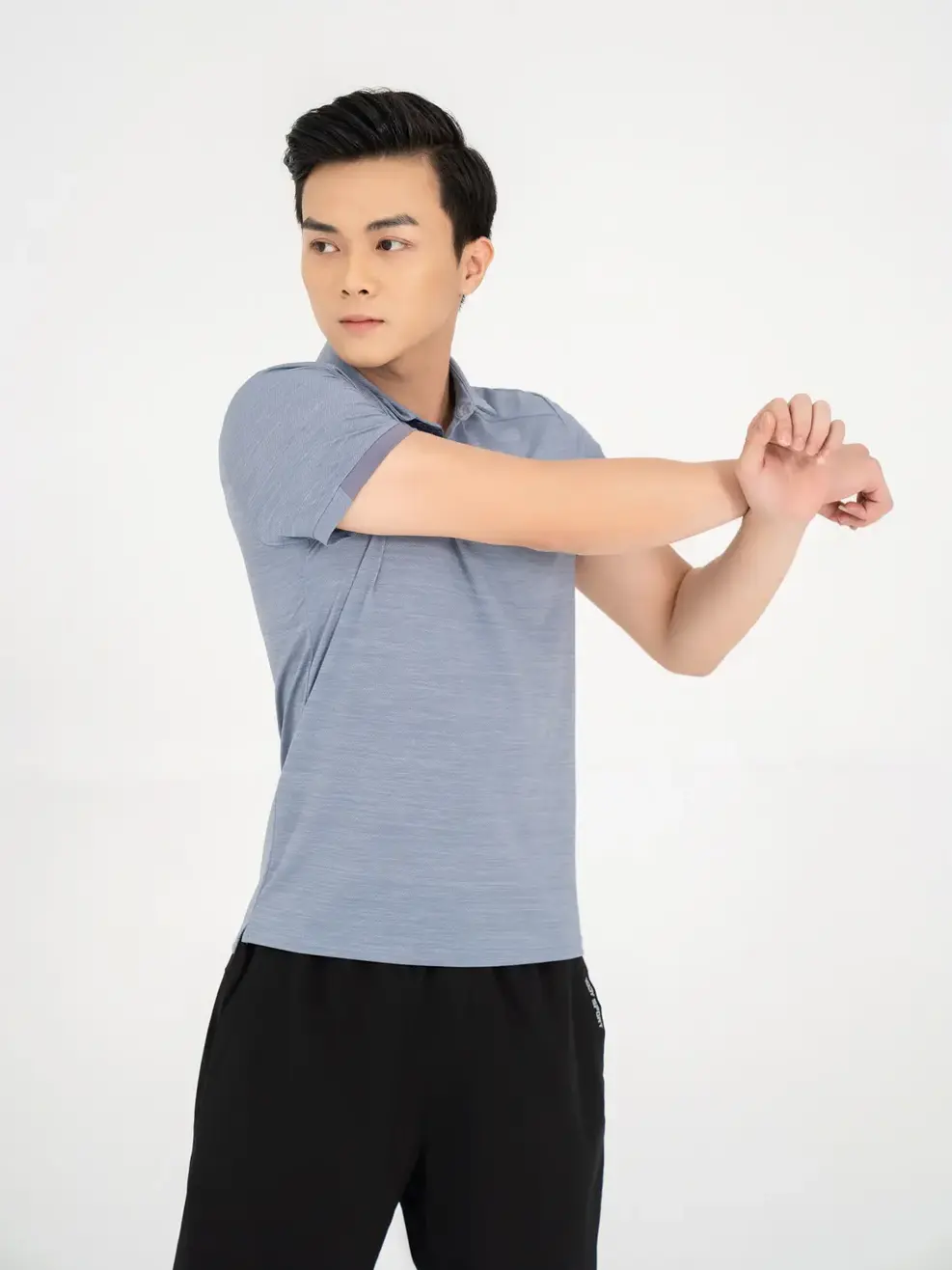 Polo thể thao in phản quang - Ghi - M