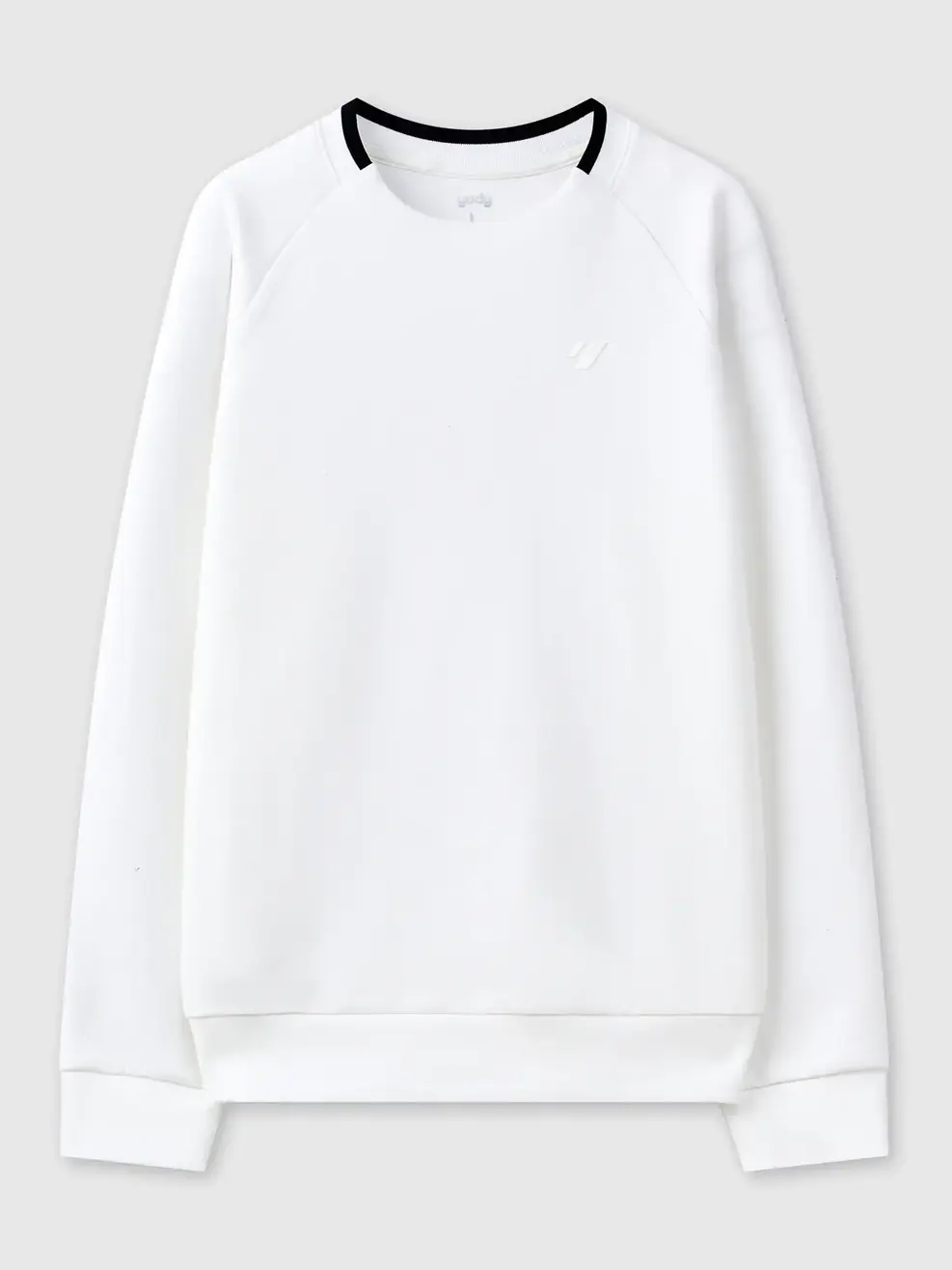 Áo Nỉ Nam Tay Raglan Bo Phối - Trắng 001 - M