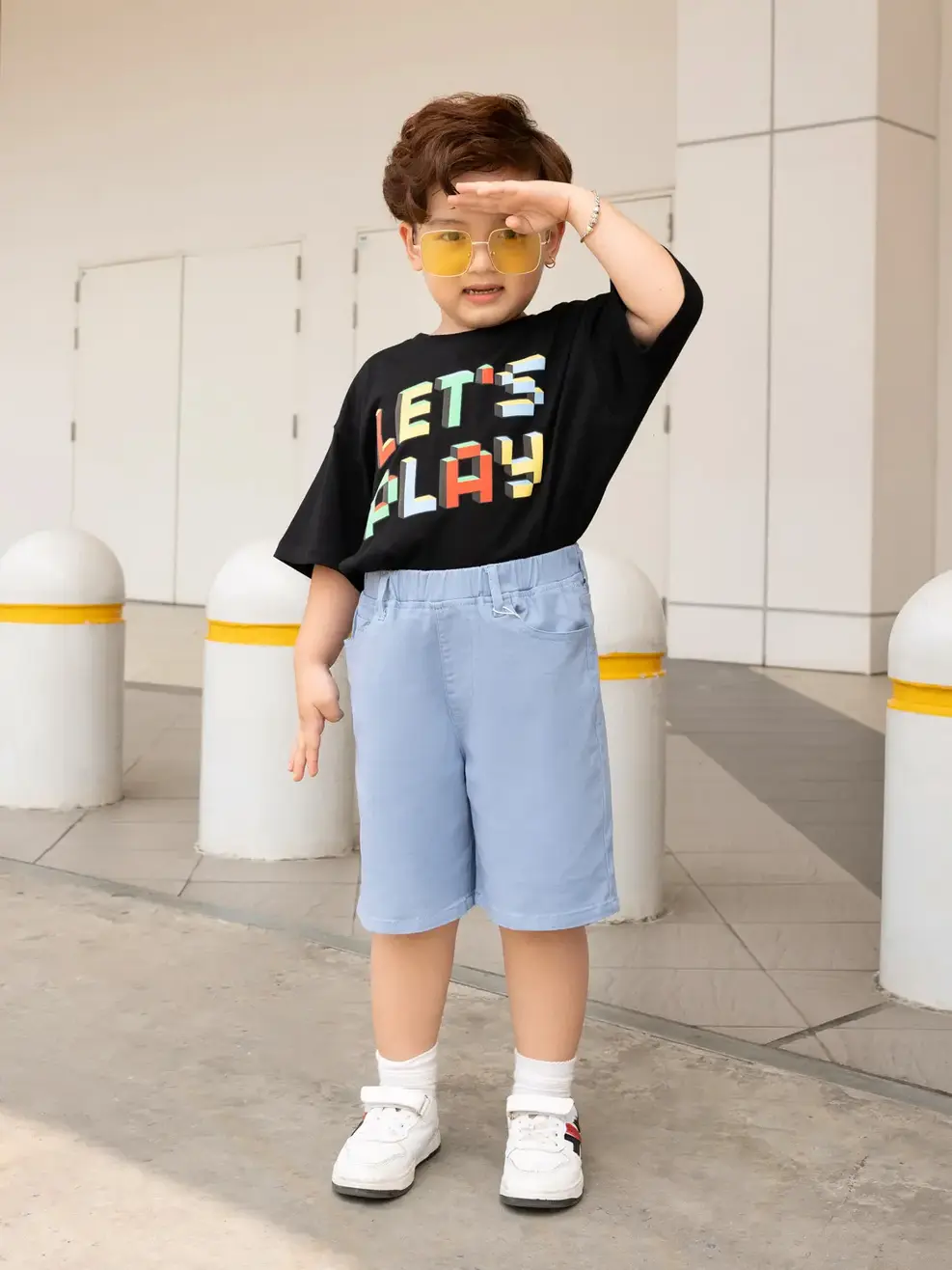 Sooc kid nam khaki 01 - Xanh lơ - 8