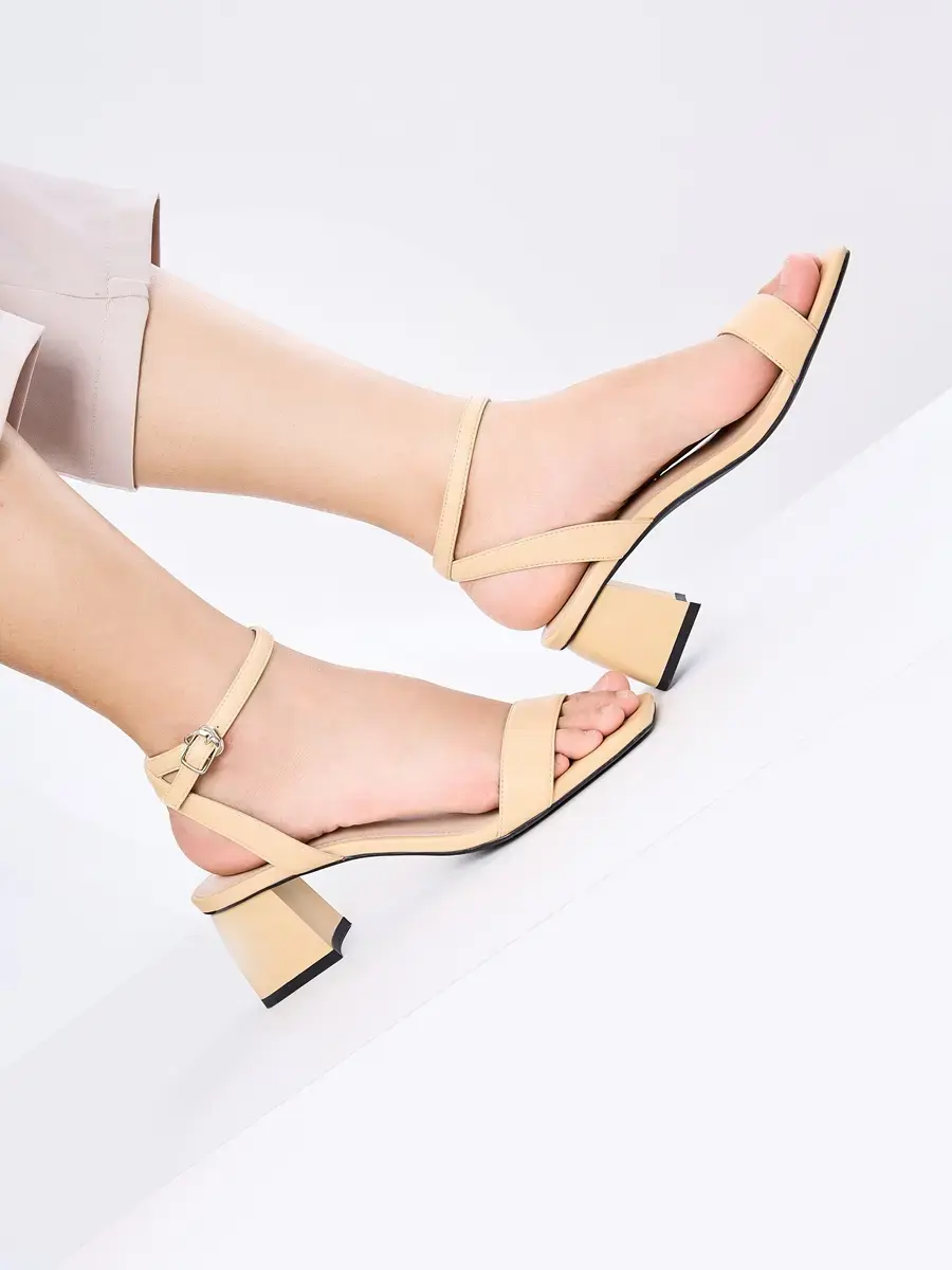 Giầy nữ sandal êm chân nữ tính - Be - 35