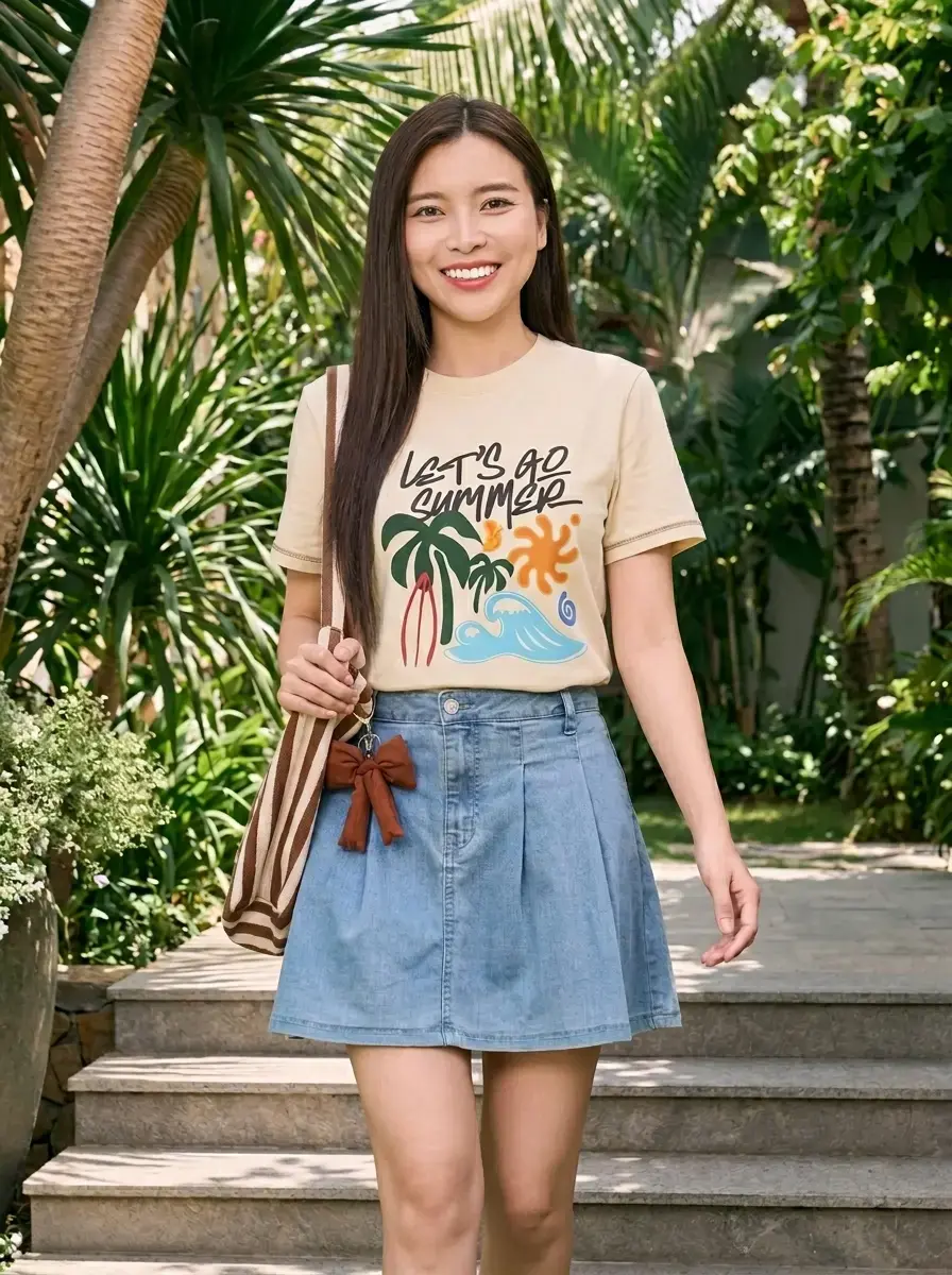 Áo Phông Let's Go Summer - Be 009 - S