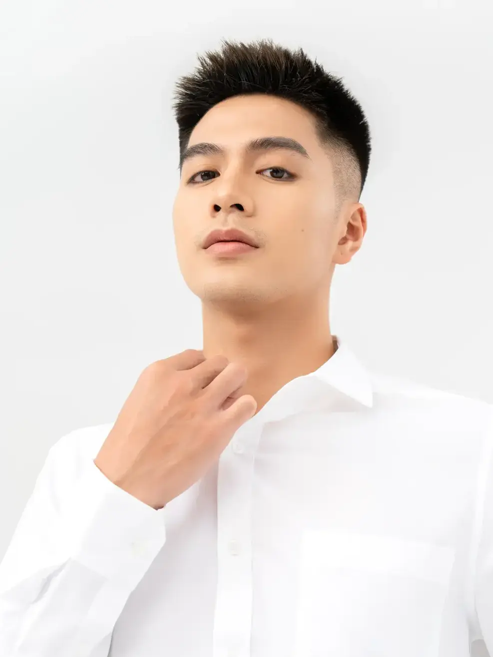 Áo Sơ Mi Dài Tay Cafe (SMM6017) - White 004 - M