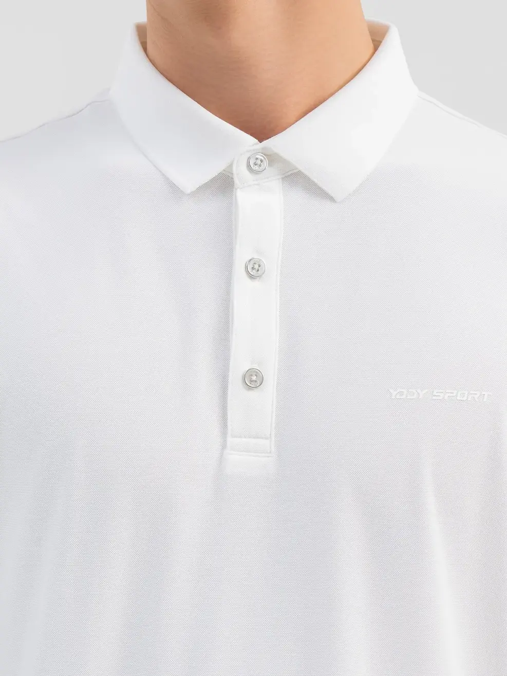 Polo Thể Thao Nam Airycool In Họa Tiết Thân Trước - Trắng - 2XL