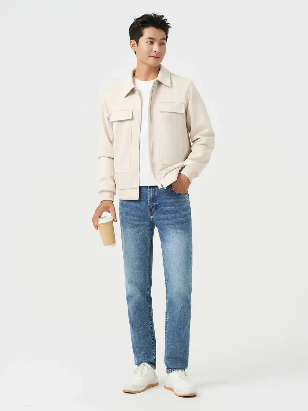 Quần Jeans Nam Slim Fit Quốc Dân - Màu chàm 002 - 28