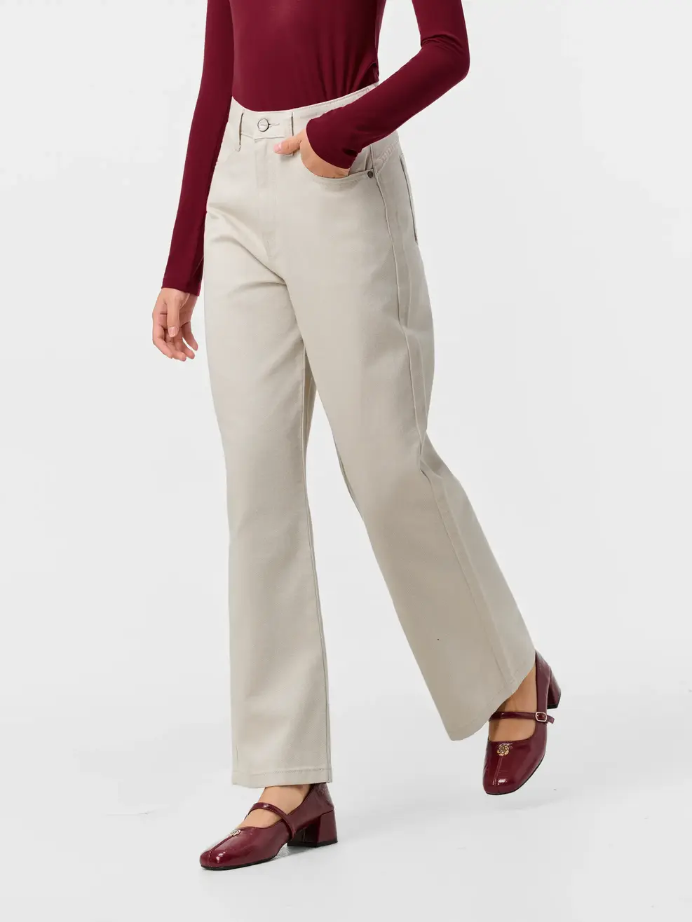Quần Jeans Nữ Straight Denim Like - Be 189 - 26