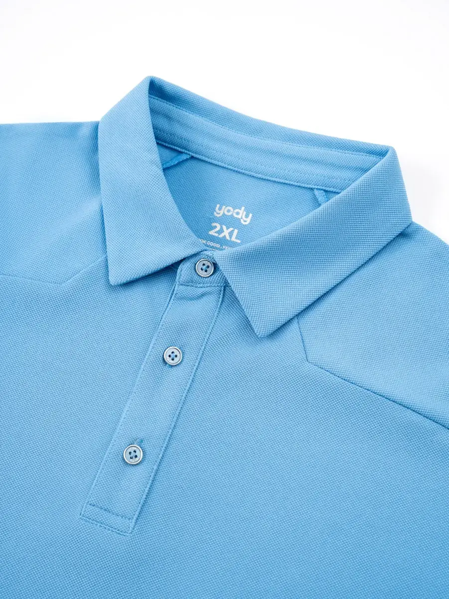 Polo Nam Bổ Thân  - Xanh Lam - L