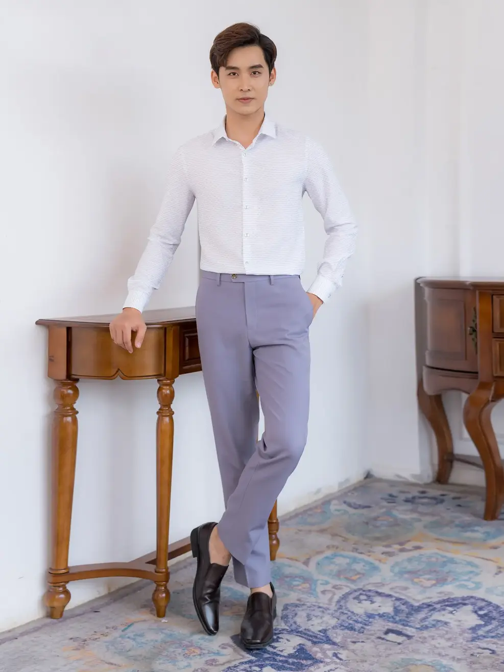 Quần âu nam Yody (QAM0127) - Ghi sáng - M