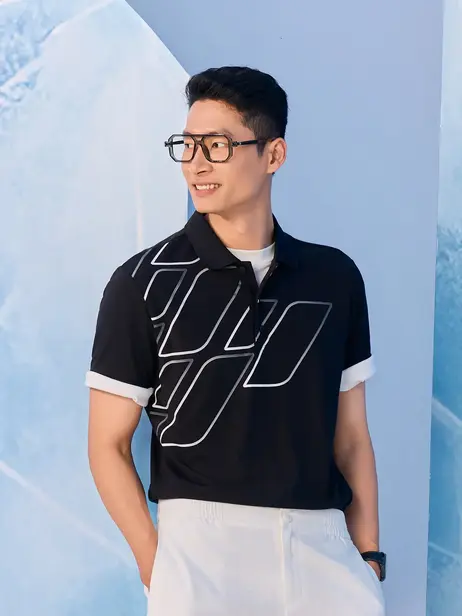 Áo Polo Nam Slim In Thân Trước Có Xẻ Tà