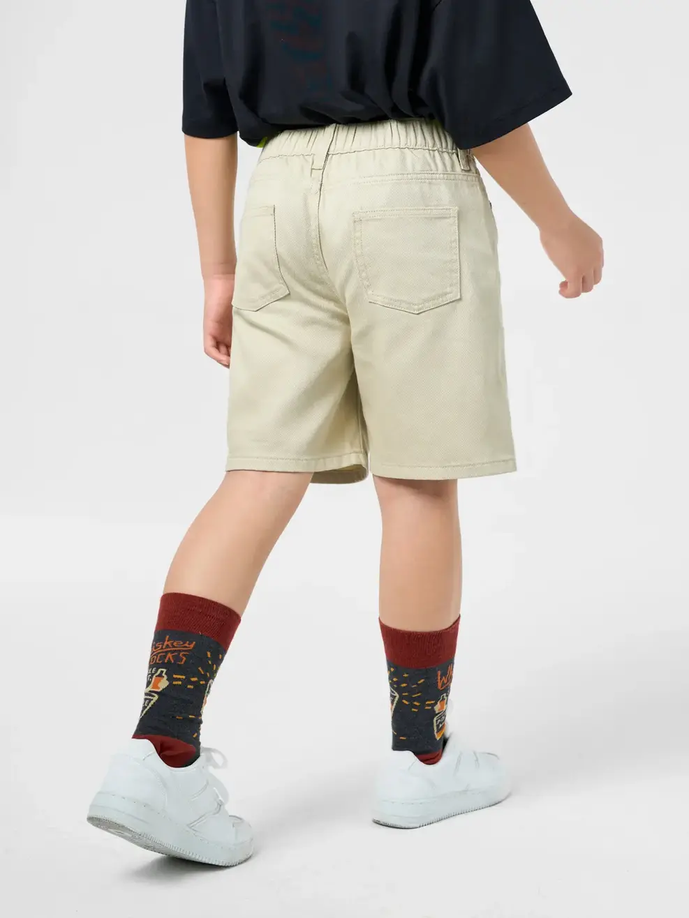 Quần Shorts  Baggy Nhuộm Màu Cơ Bản - NÂU SỮA 8 - 8-9