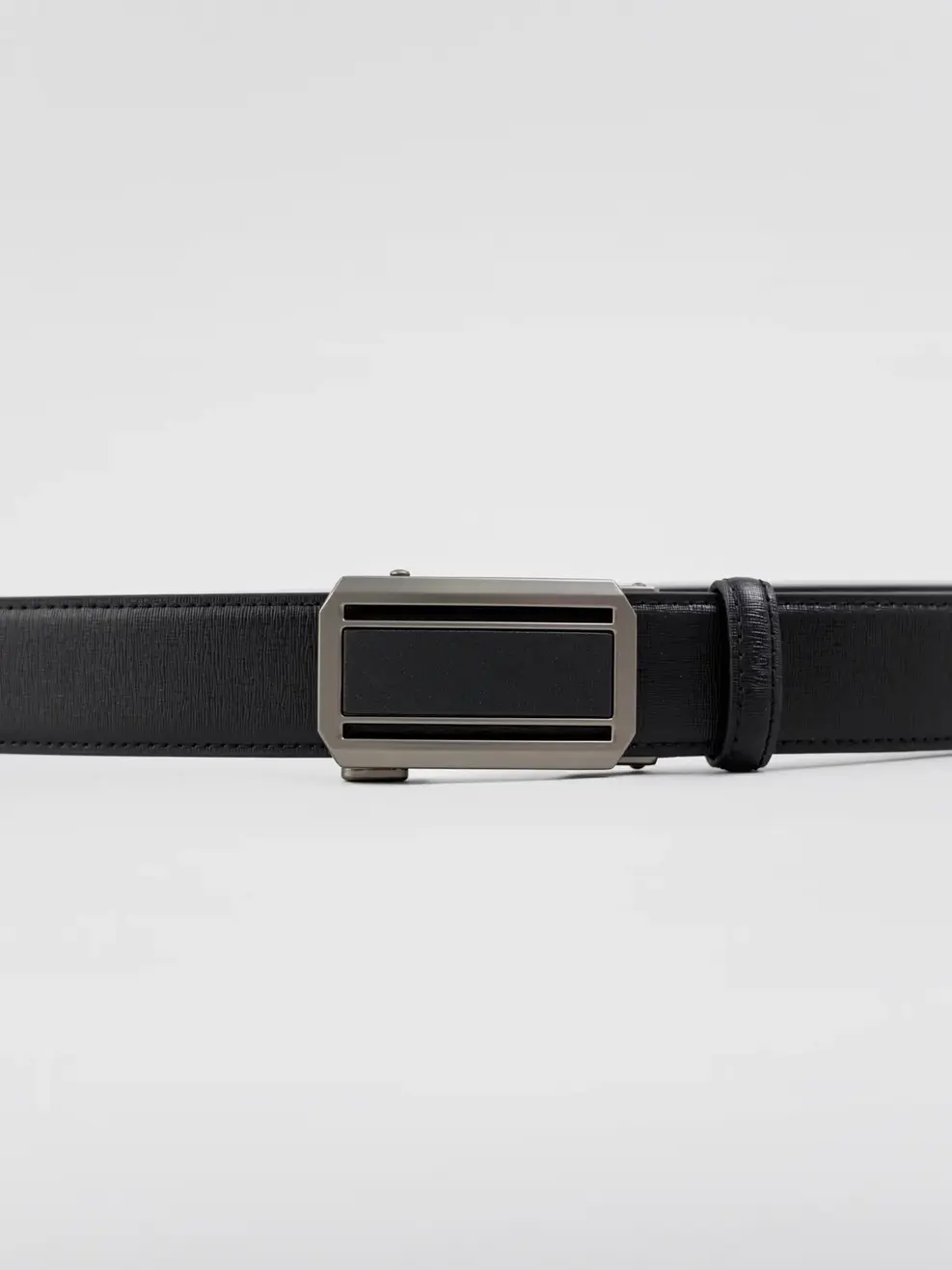 Thắt Lưng Nam Khoá Tự Động Phối Nhám - Đen - 115