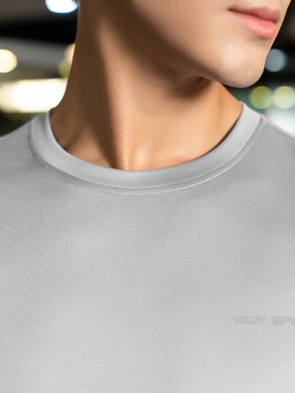 T-shirt thể thao nam - Ghi - M