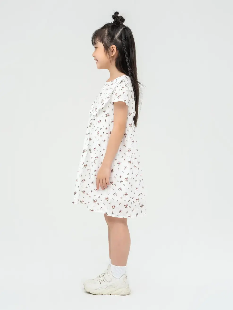 Đầm Kid Bèo Ngực - Hoa đỏ - 5