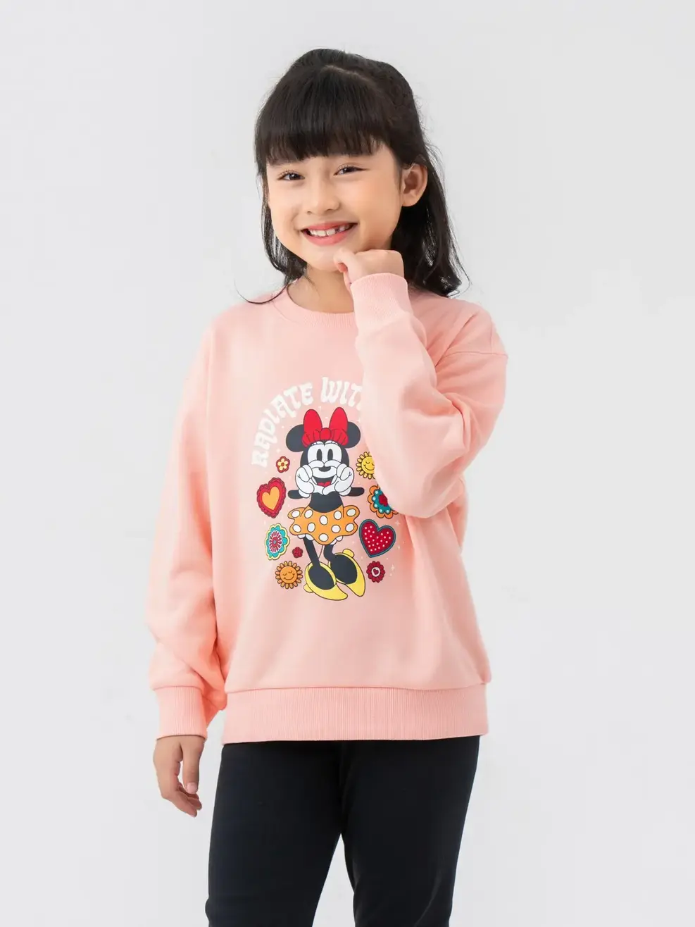 Bộ Quần Dáng Dài Ôm Vừa - Hồng nhạt - 2