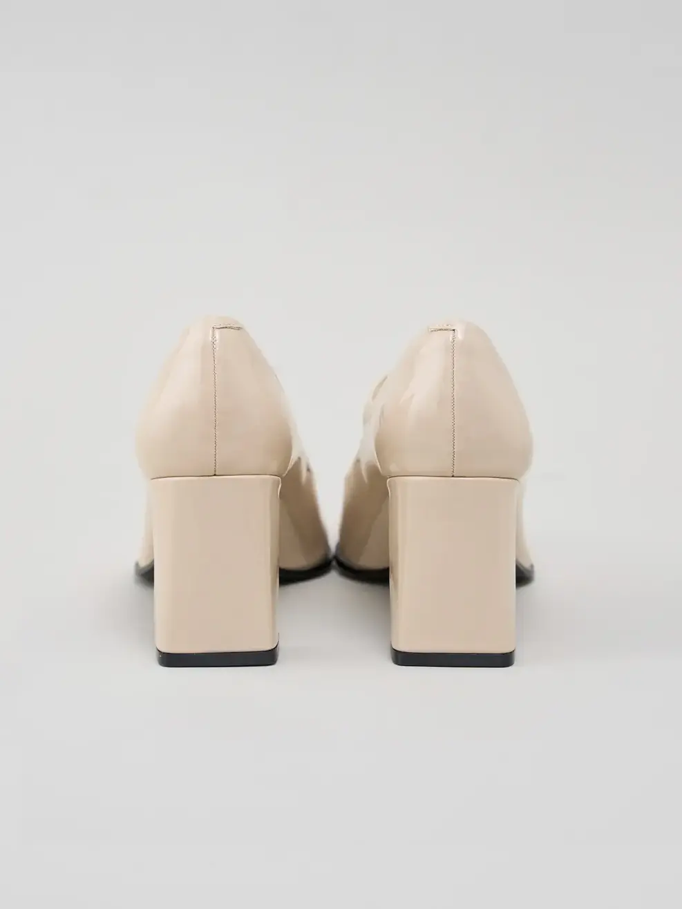 Giày Cao Gót Nữ Mũi Vuông Đế Bản To Cơ Bản - Be - 38