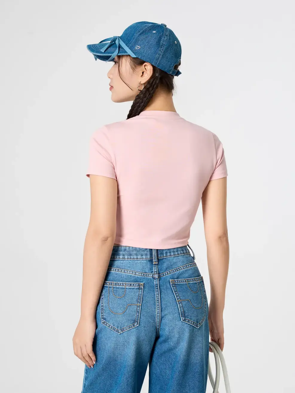 Áo Phông Croptop Yoguu - Hồng 032 - S