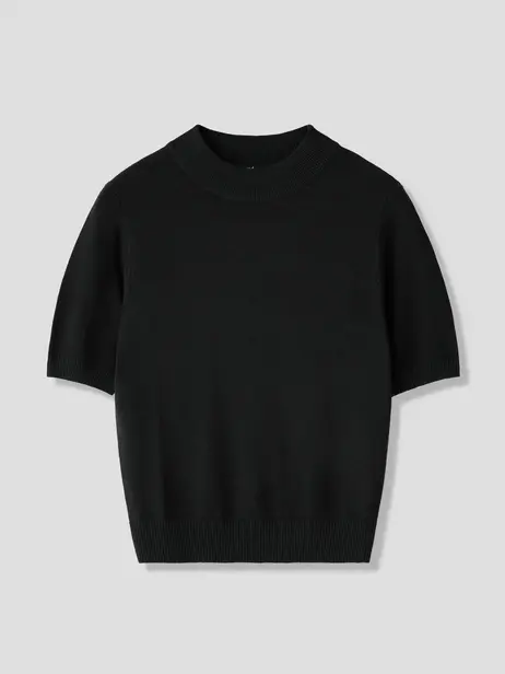 Áo Len Nữ Ngắn Tay Bo Gấu