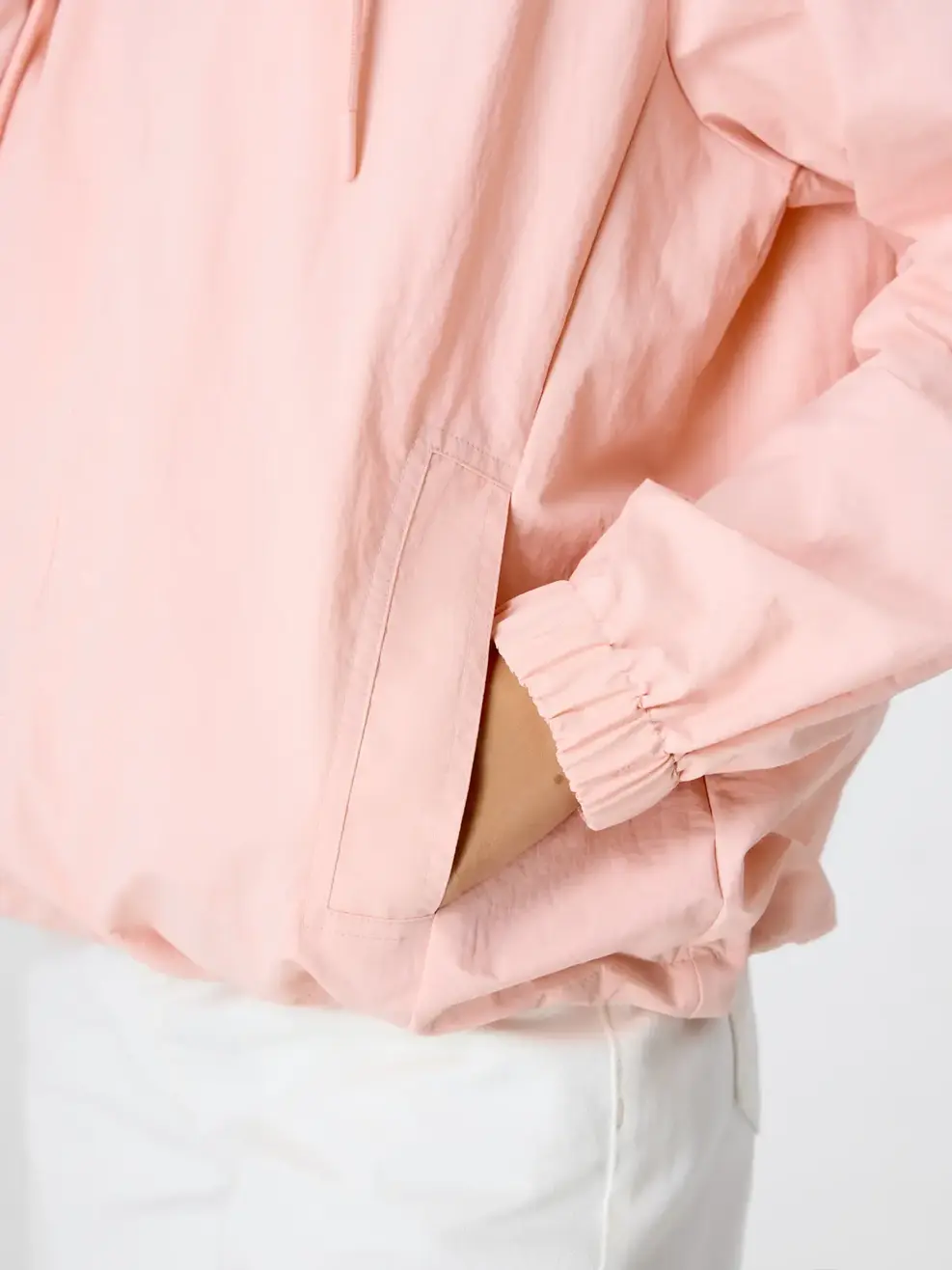 Áo Khoác Gió Nữ Dáng Rộng Phối Dây Dệt - hồng 047 - S