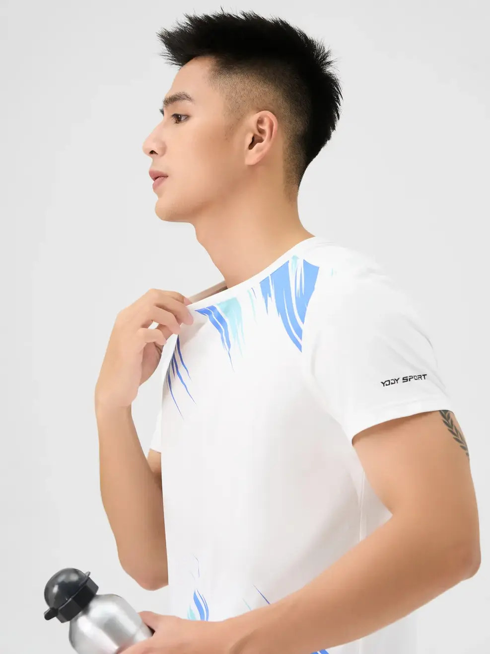 Bộ Đồ Nam Họa Tiết - Trắng đen - M