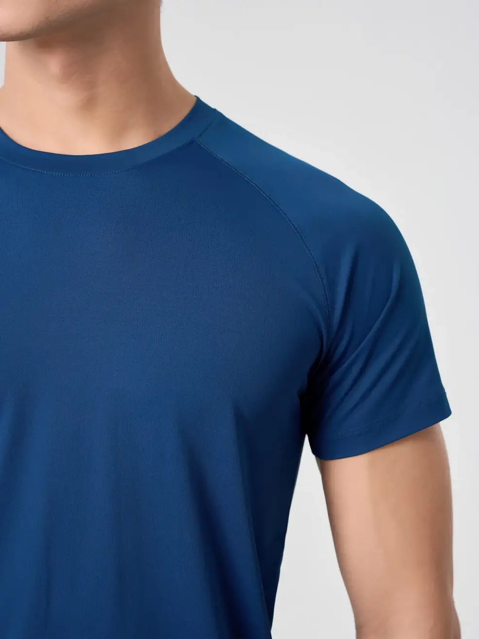 Áo Phông Tay Raglan Dải Chỉ - Navy 013 - M