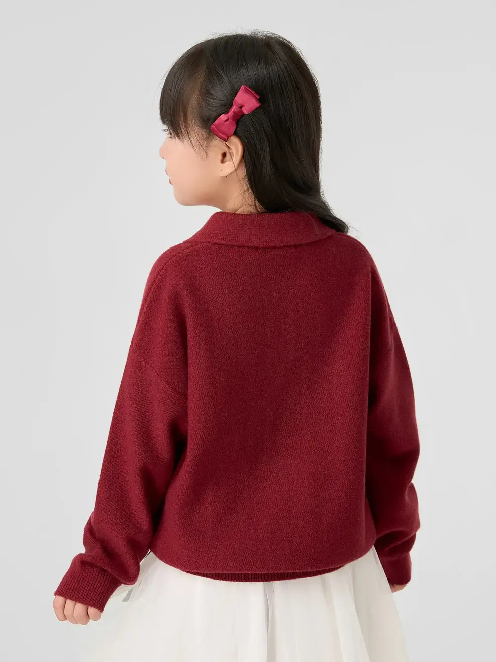 Áo Len Bé Trai Cổ Polo - ĐỎ 021 - 110