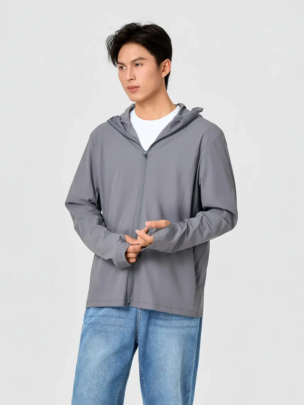 Áo Khoác Chống Nắng thời trang mũ liền - Chì 023 - XL