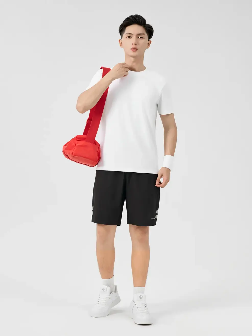 T-shirt Nam Thể Thao Quốc Dân Thoáng Khí - Trắng - M
