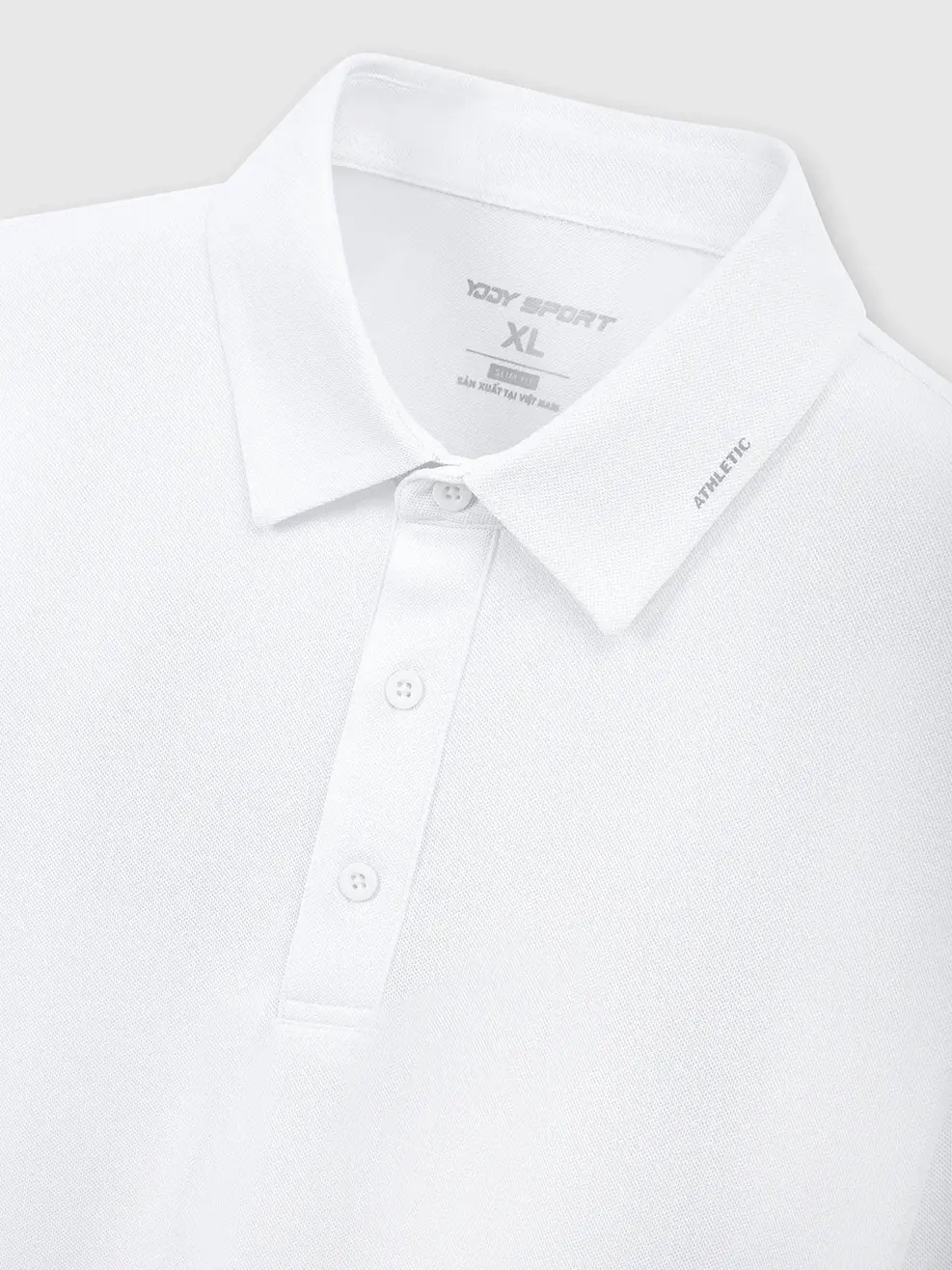 Áo Polo Nam In ATHLETIC - Trắng 001 - M