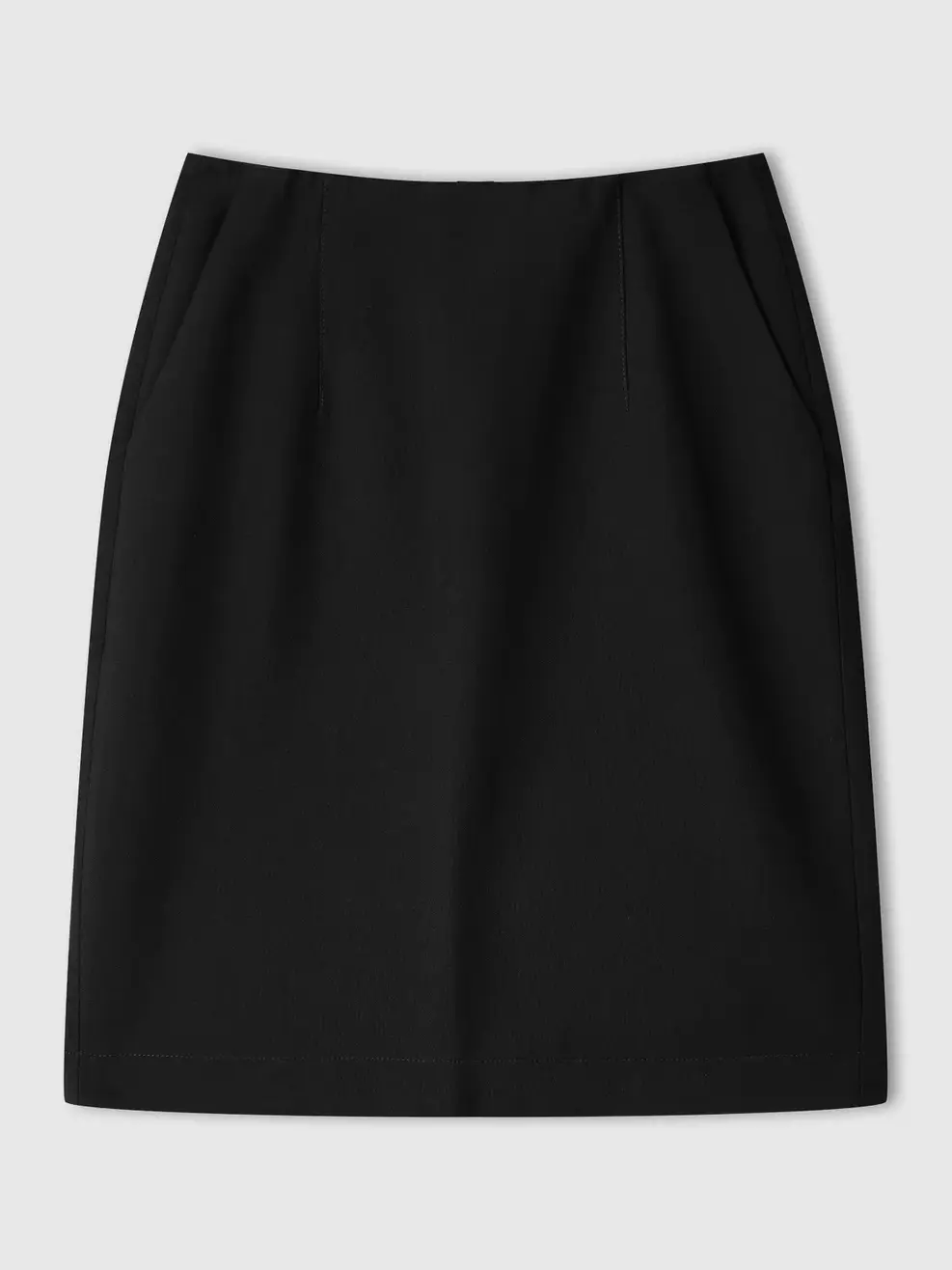 Chân Váy Straight Over The Knee Essential - Đen 001 - S