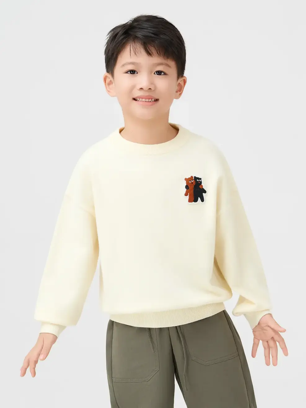 Áo Len Chú Gấu - TRẮNG 048 - 122