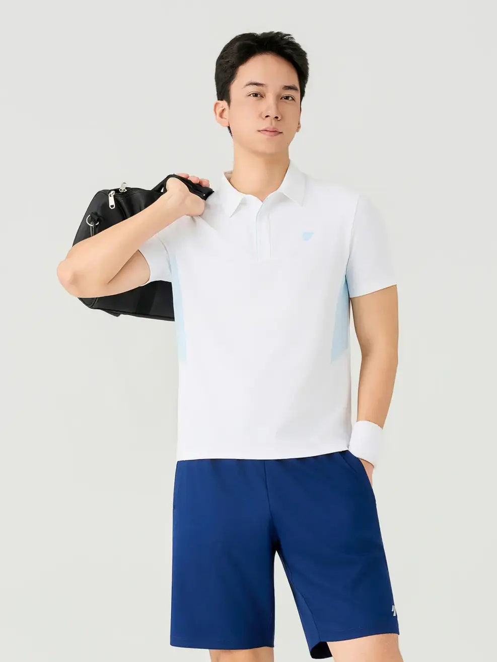 Áo Polo Sport Nam Slim Phối Thân - White 004 - M