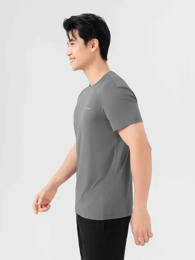 T-shirt Thể Thao Nam Chần Chỉ - Xám - M