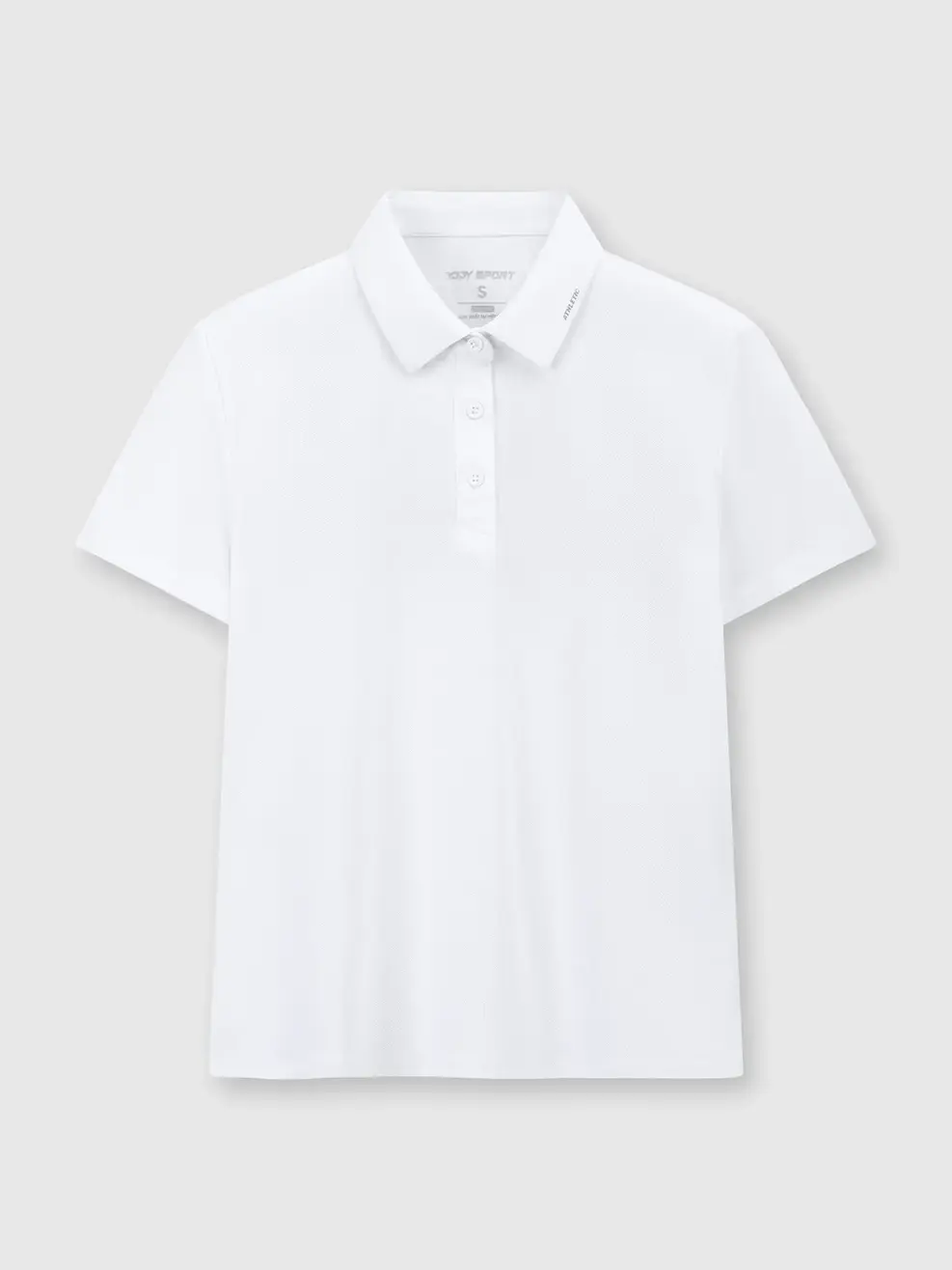 Áo Polo Nữ In ATHLETIC - Trắng 001 - S